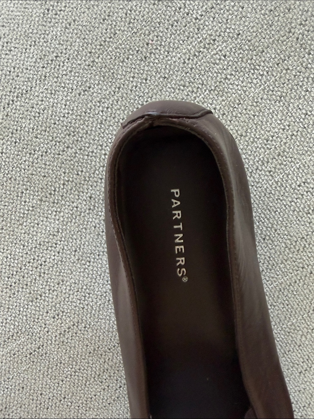 NWOT Partners Brown Leather Slip-On Loafers for Women. 💯 leather - Picture 5 of 5